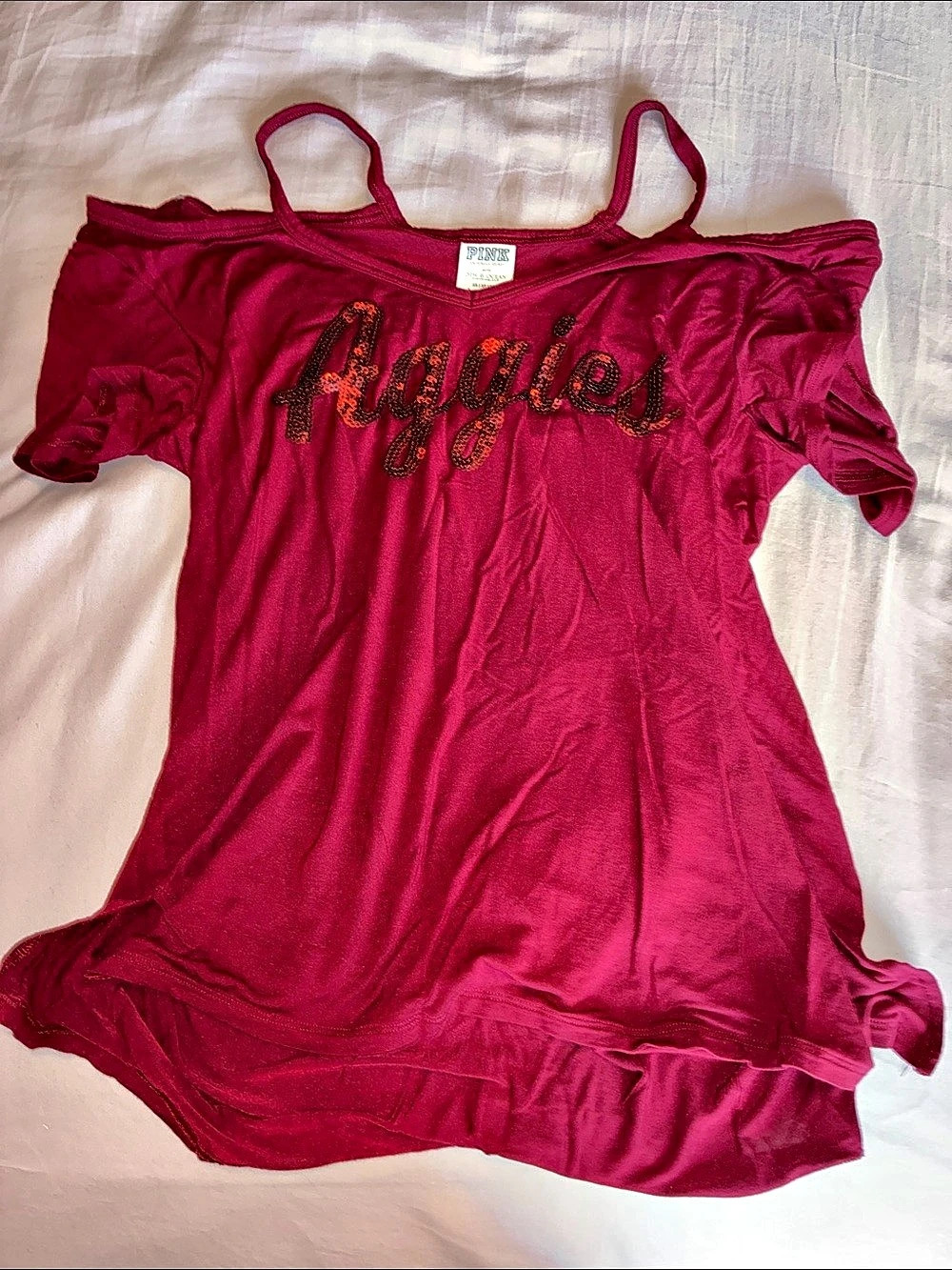 Texas A&M Aggies PINK Graphic Tee Size XS